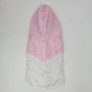 Companion Road Dog Coat/hooded puff jacket Pink & White Lightweight